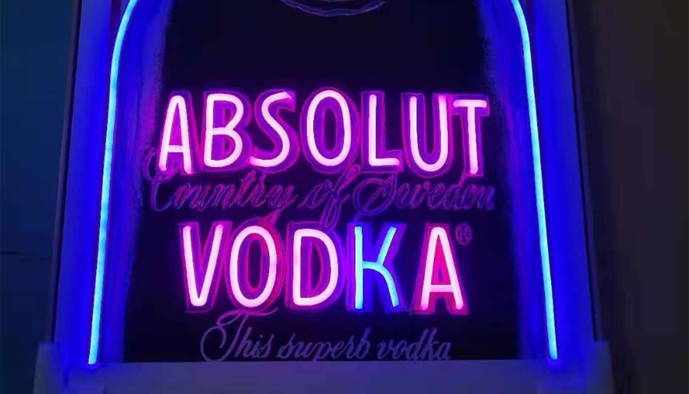ABSOLUT VODKA - Neon Sign Gallery - Blueview Malaysia